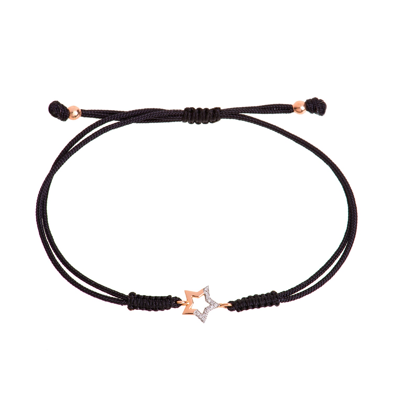 Diamond Star Cord Bracelet