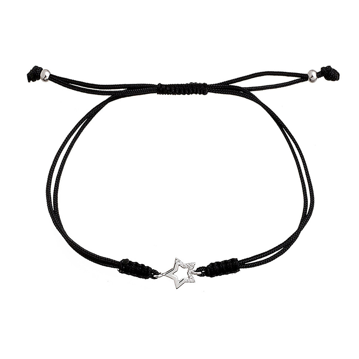 Diamond Star Cord Bracelet