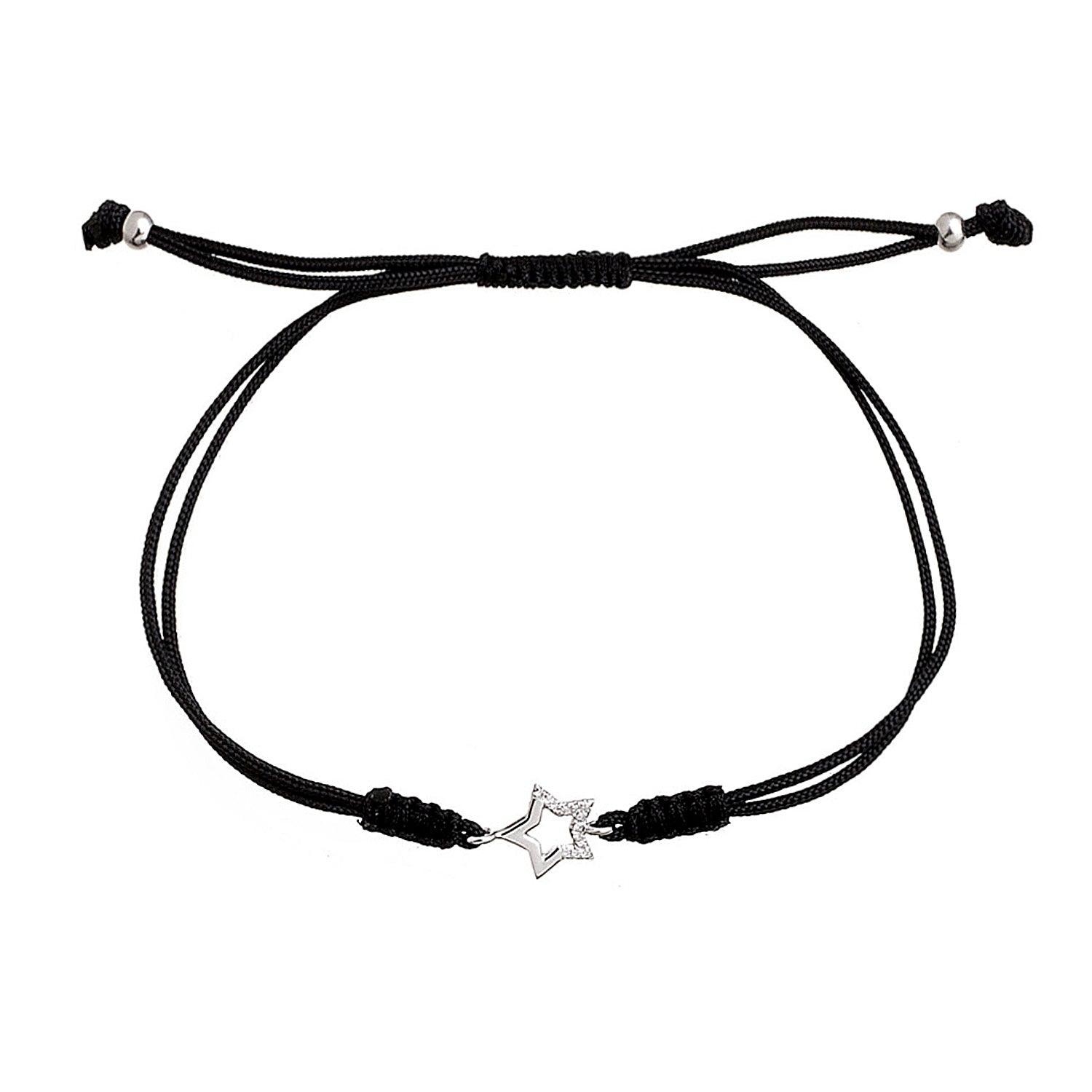 Diamond Star Cord Bracelet