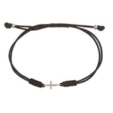 Cord bracelet. Diamond charm cord bracelet. Gold and diamond bracelet. Bracelet with charm and cord. Colourful cord bracelet. Anatol Jewellery. Χρυσά κοσμήματα. Βραχιόλι με κορδόνι. Χρυσό βραχιόλι με μπριγιάν. Κοσμήματα Κηφισιά.