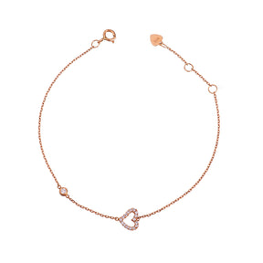 Diamond Heart Bracelet
