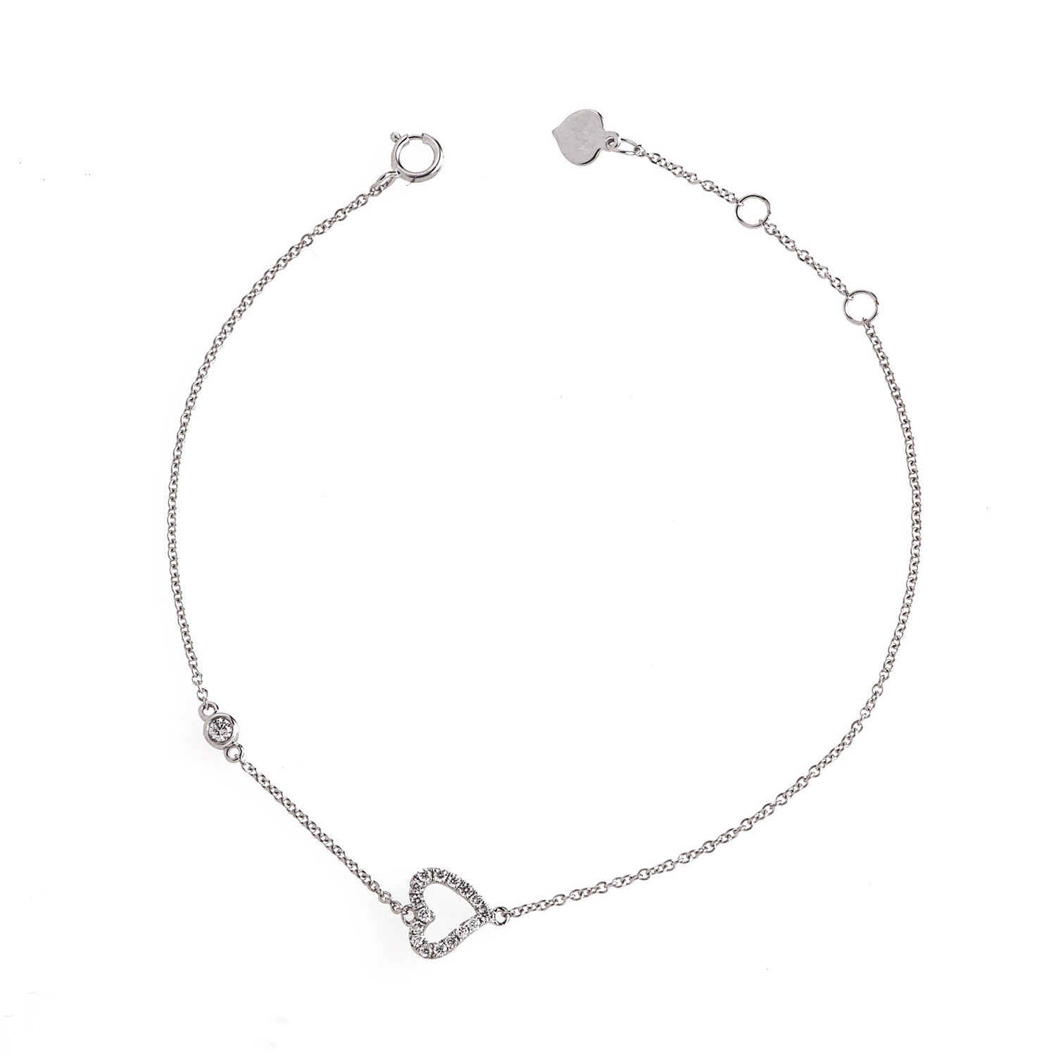 Diamond Heart Bracelet