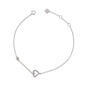Diamond Heart Bracelet