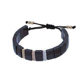 Diamond Bar Ceramic Bracelet