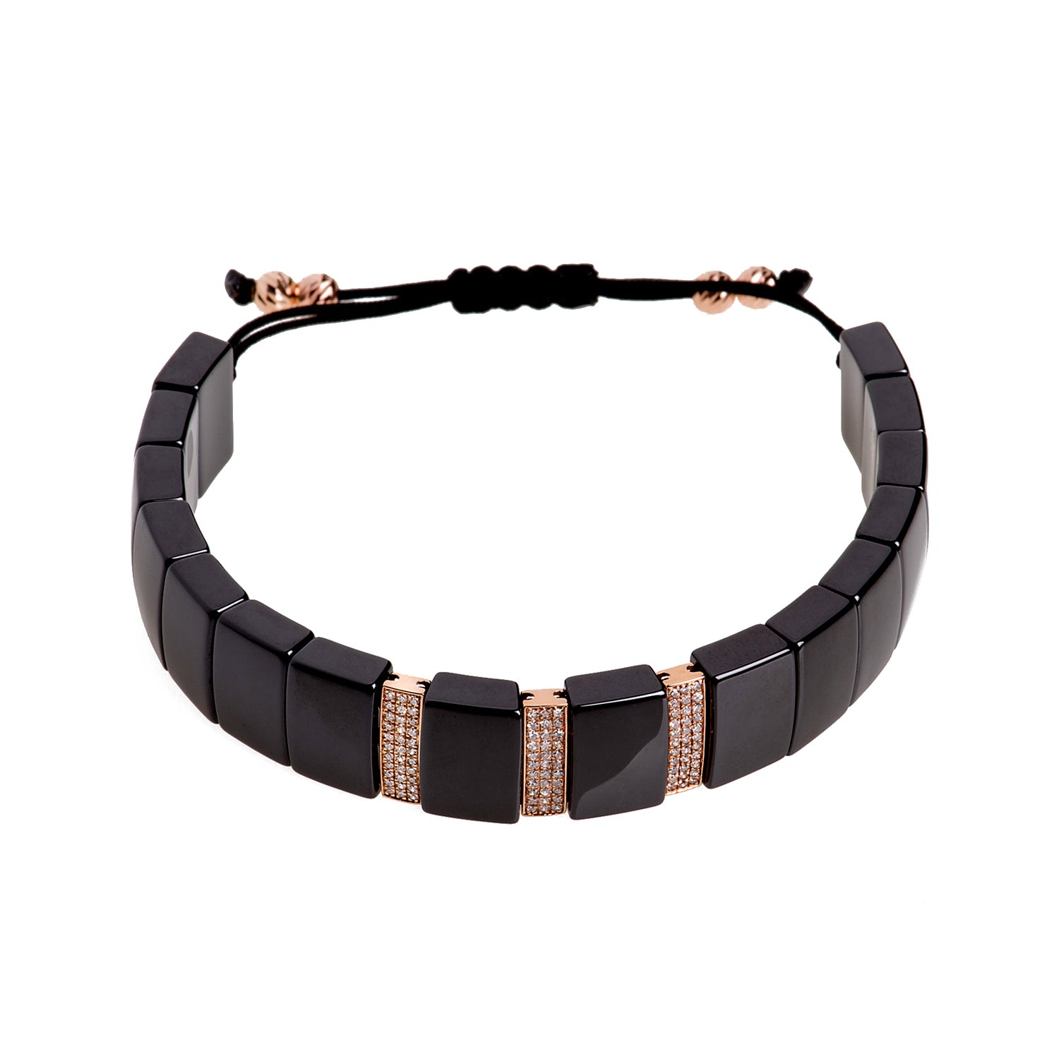 Diamond Bar Ceramic Bracelet