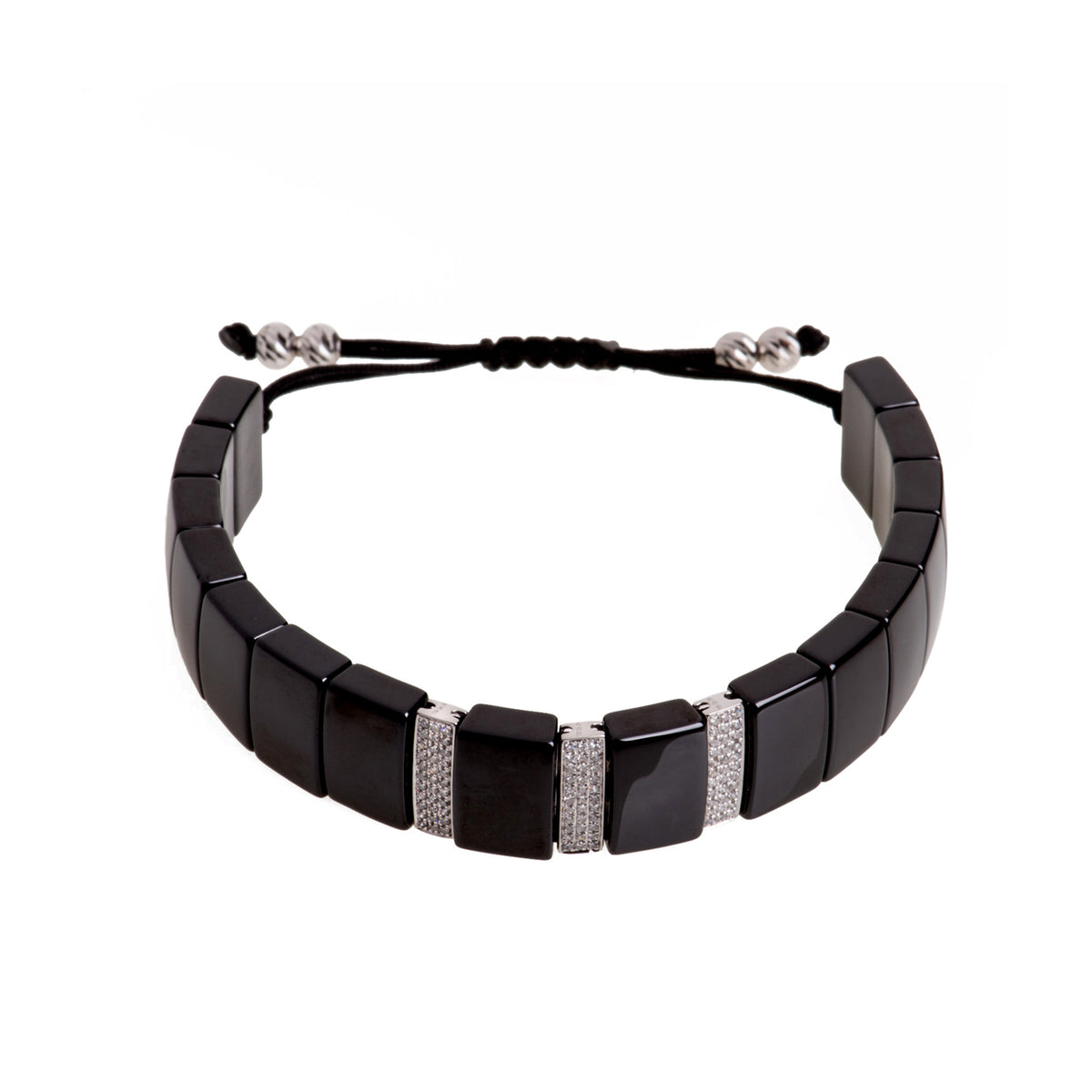 Diamond Bar Ceramic Bracelet