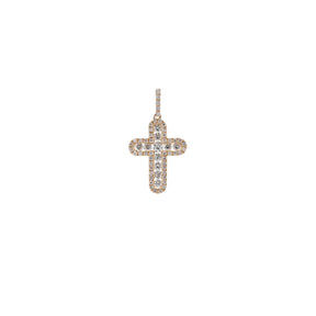 Playful Diamonds Cross Pendant - Anatol Jewelry
