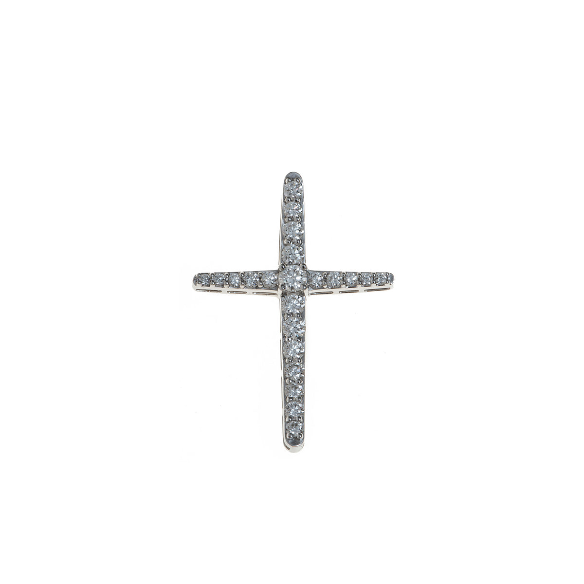 Diamond Cross. Gold and diamond cross. Cross for christening. Cross for baptism. Fine jewellery. Anatol jewellery. Χρυσά κοσμήματα. Κοσμήματα Κηφισιά. Σταυρός χρυσός. Σταυρός με διαμάντια. Βαφτιστικός σταυρός. Σταυρός για βάφτιση.  Σταυρός με μπριγιάν. 