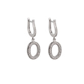 Oval Diamond Earring