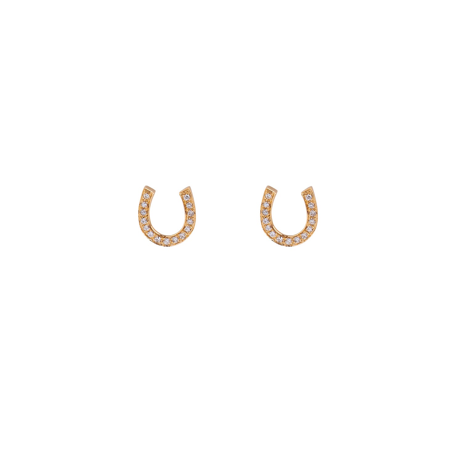 Horse shoe studs. Horse shoe stud earrings. Diamond Earrings. Σκουλαρίκι πέταλο. Πέταλο σκουλαρίκι με διαμάντια. Σκουλαρίκι με μπριγιάν.
