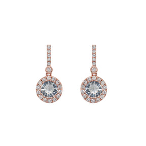 Sapphire Drop and Diamond Earrings