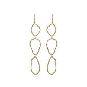 Triple Cloud Dangling Earring - Anatol Jewelry