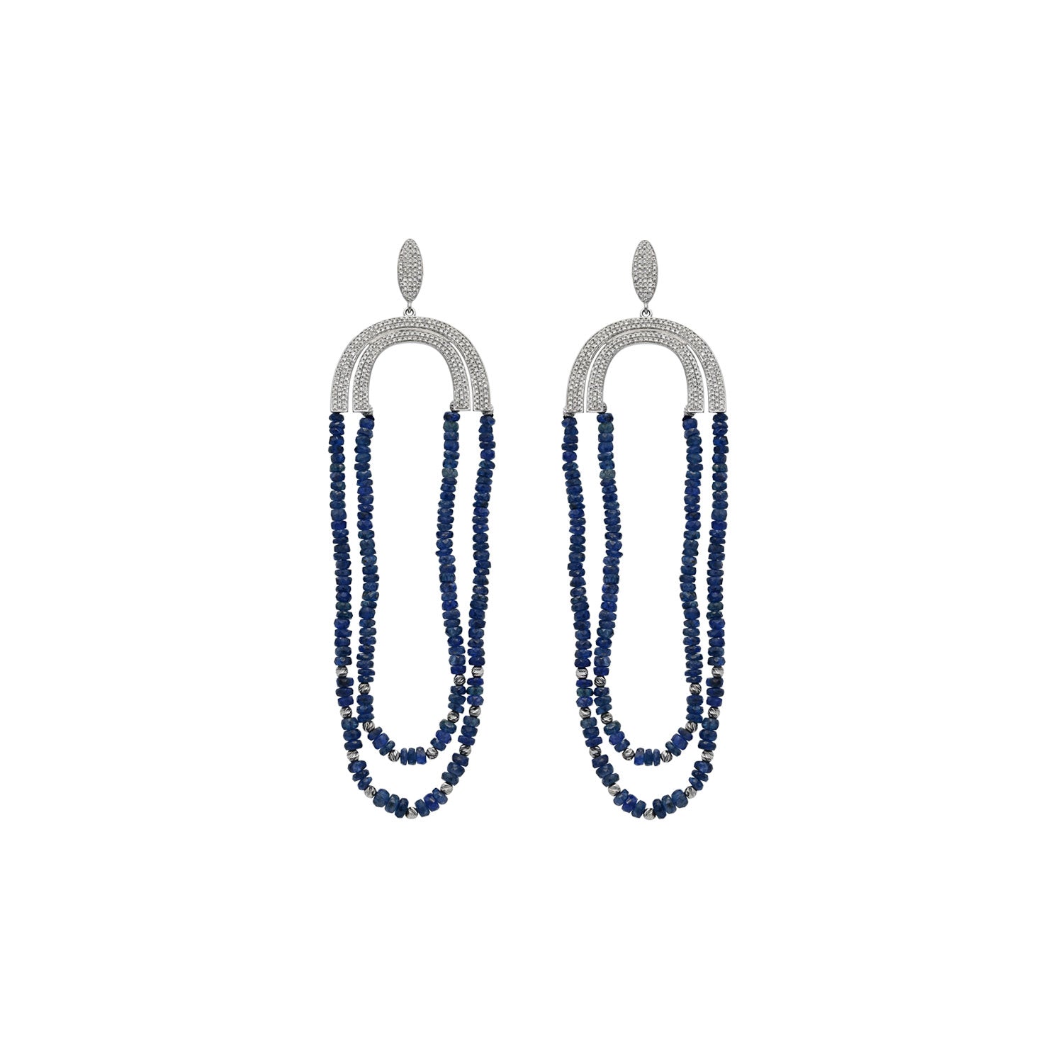 Sapphire and Diamond Imbue Earring