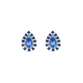 Sapphire Earring. Earrings. 18K gold earring. White Gold, yellow gold, rose gold. Perfect Gift. Earring gift. Fine jewelry. Anatol. Kifissia. Golden Hall. Σκουλαρίκι χρυσό. Σκουλαρίκι  με ζαφείρια. Σκουλαρίκι τρυπητό. Σκουλαρίκι με ζαφείρι. Σκουλαρίκι με διαμάντια. Athens. Κηφισιά. Σκουλαρίκι με μπριγιάν. 