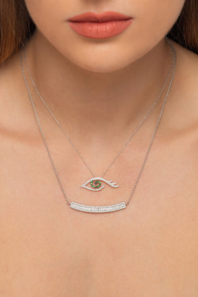 Gold and diamond necklace. Anatol necklace. Diamond necklace. Κολιέ χρυσό. Κολιέ με μπριγιάν. Κολιέ με διαμάντια.