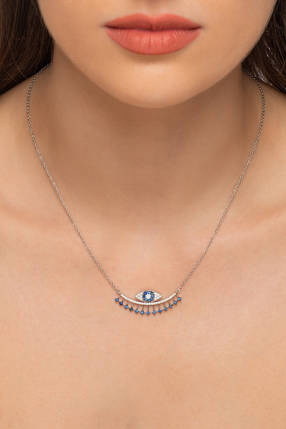 Gold and diamond necklace. Anatol necklace. Diamond necklace. Κολιέ χρυσό. Κολιέ με μπριγιάν. Κολιέ με διαμάντια.