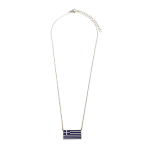 Enamel Greek Flag