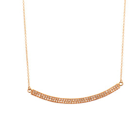 Diamond Bar Necklace