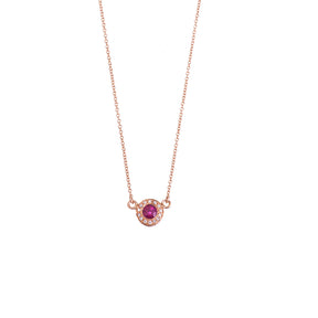 Diamond and Ruby Necklace