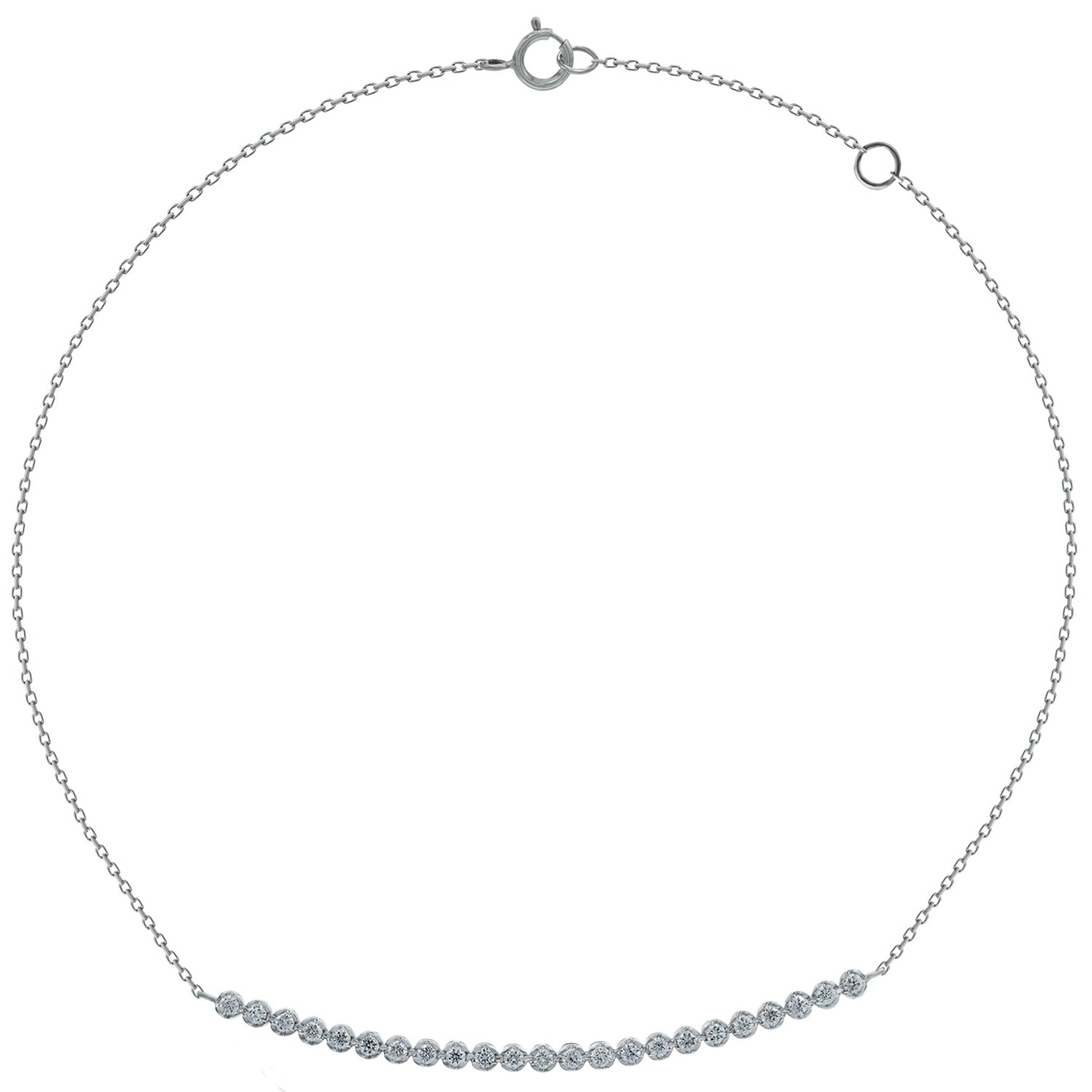 Symbol necklace. Diamond Bar Necklace. Gift necklace. Gold necklace. Diamond necklace. Precious stone necklace. Rose gold necklace. Chain necklace. High end necklace. Anatol jewelry. Fine jewelry. Golden Hall. Kifissia. Κολιέ Χρυσό. Διαμαντένιο κολιέ. Κολιέ δώρο. Diamond Bar Necklace.