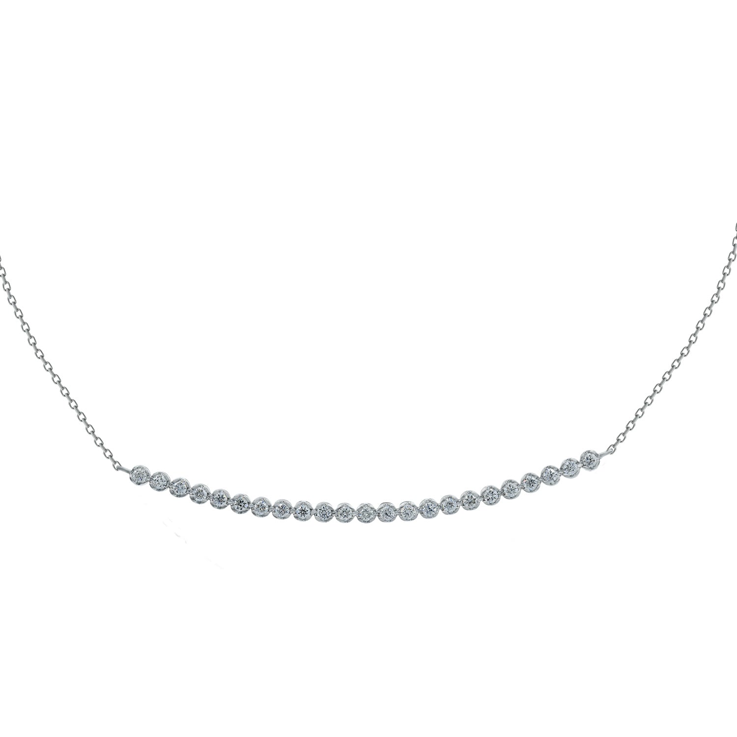 Symbol necklace. Diamond Bar Necklace. Gift necklace. Gold necklace. Diamond necklace. Precious stone necklace. Rose gold necklace. Chain necklace. High end necklace. Anatol jewelry. Fine jewelry. Golden Hall. Kifissia. Κολιέ Χρυσό. Διαμαντένιο κολιέ. Κολιέ δώρο. Diamond Bar Necklace.