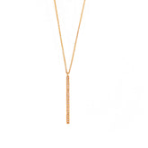 Gold and Diamond necklace. Diamond line necklace. Yellow gold necklace. Χρυσό κολιέ. Κολιέ με διαμάντια. Γραμμή με διαμάντια.