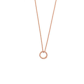 Diamond Circle Necklace