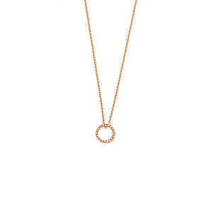 Diamond Circle Necklace