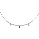 Emerald and Diamond Necklace