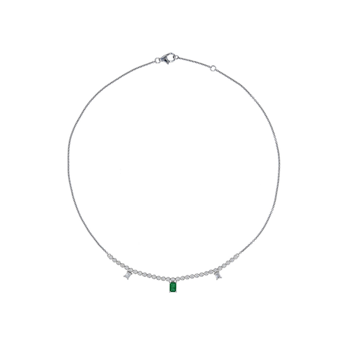 Emerald and Diamond Necklace