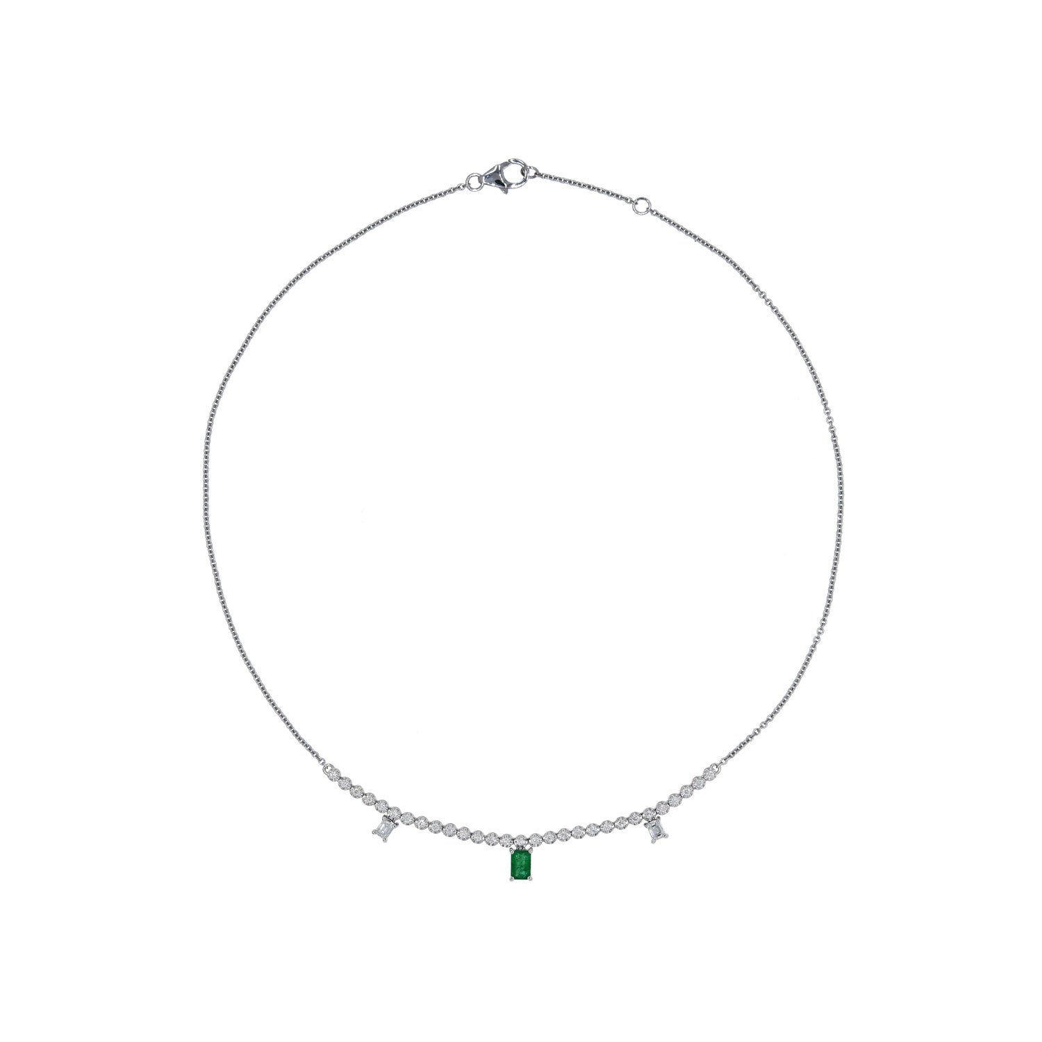 Emerald and Diamond Necklace