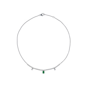 Emerald and Diamond Necklace