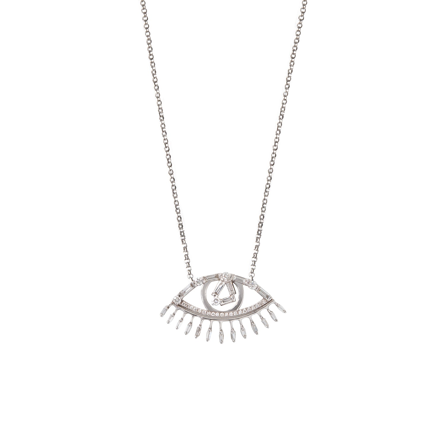 Diamond Evil Eye Necklace