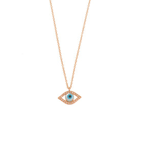 Diamond Evil Eye Necklace