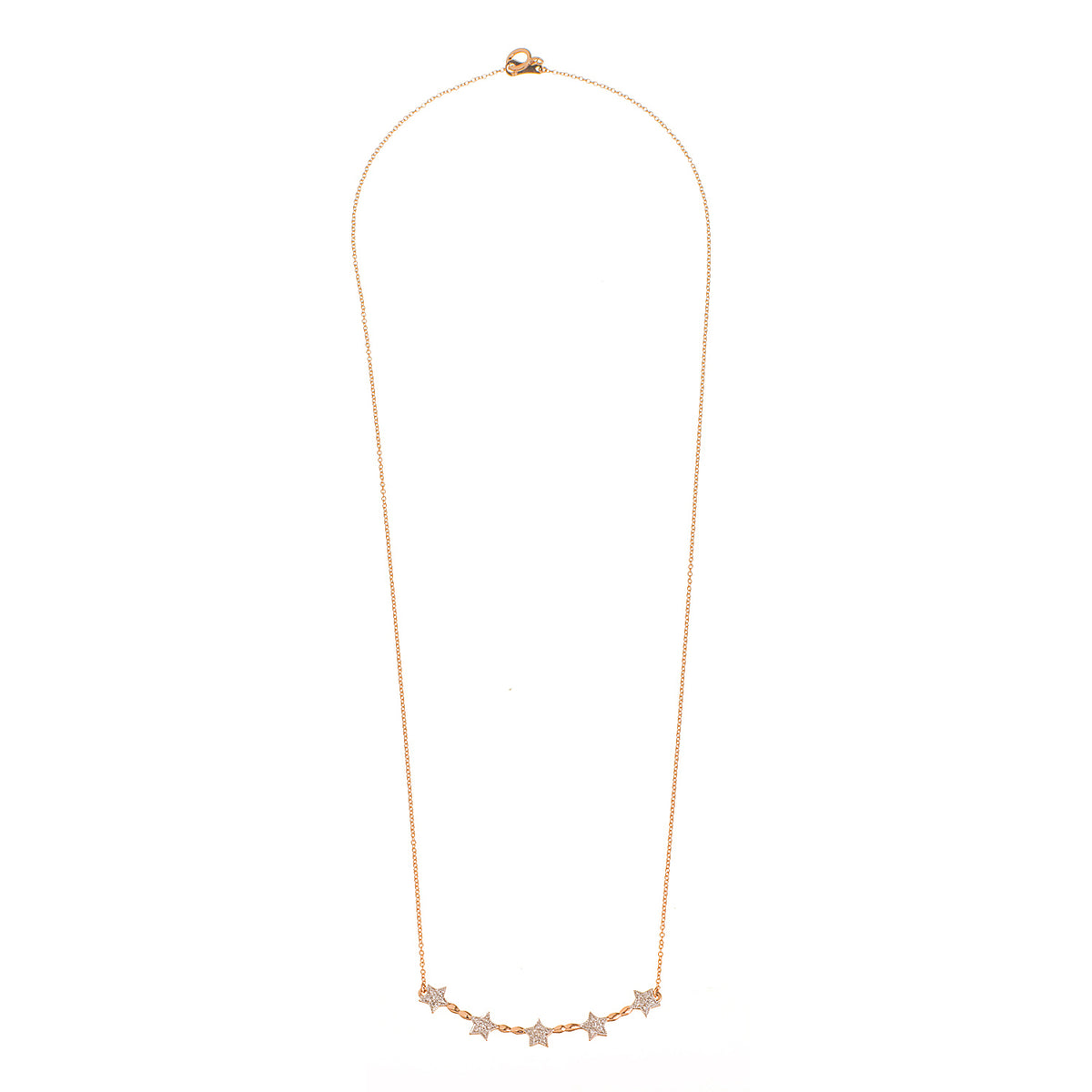 Diamond Star Bar Necklace