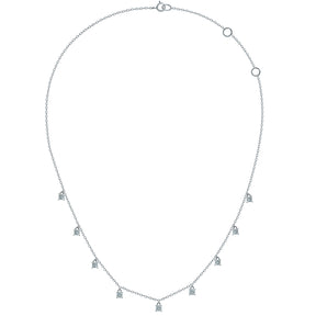 Princess Cut Diamond Necklace