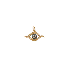 Sapphire & Diamond Eye Pendant