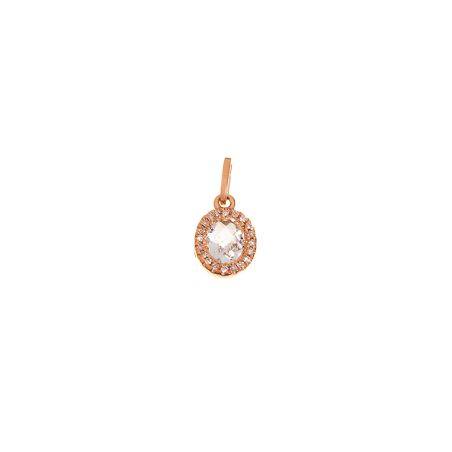 Topaz and Diamond Pendant