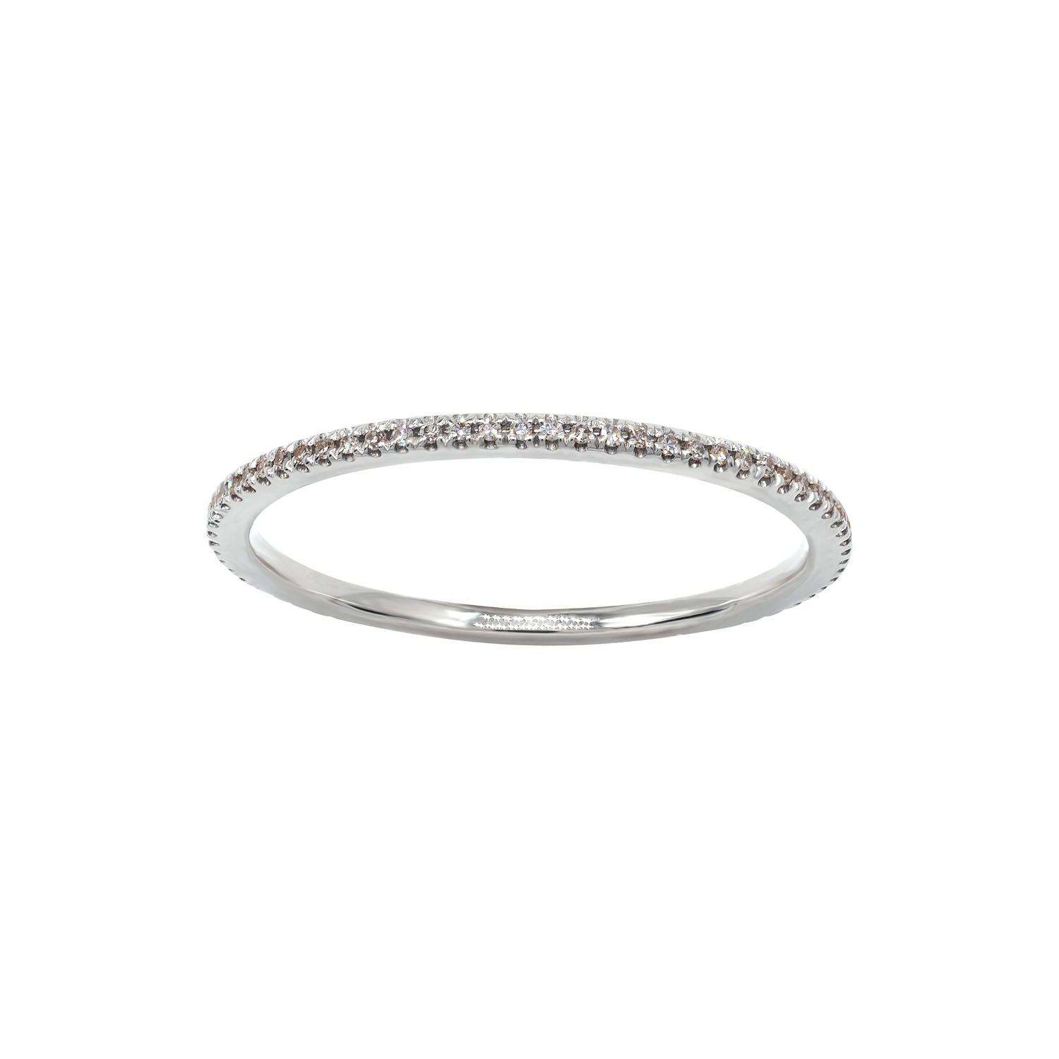 Diamond eternity ring. Thin eternity ring. 