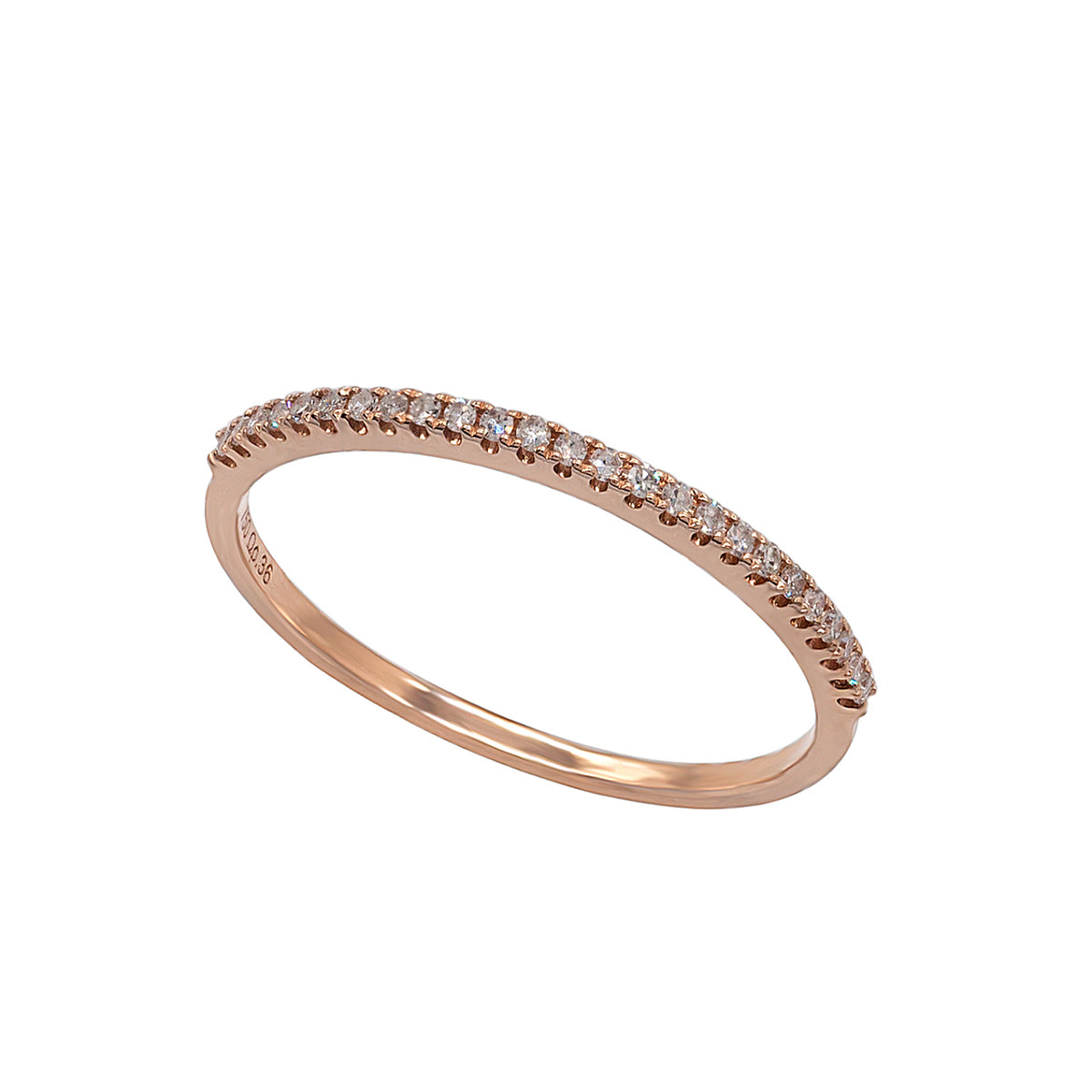 Half Diamond Ring Band