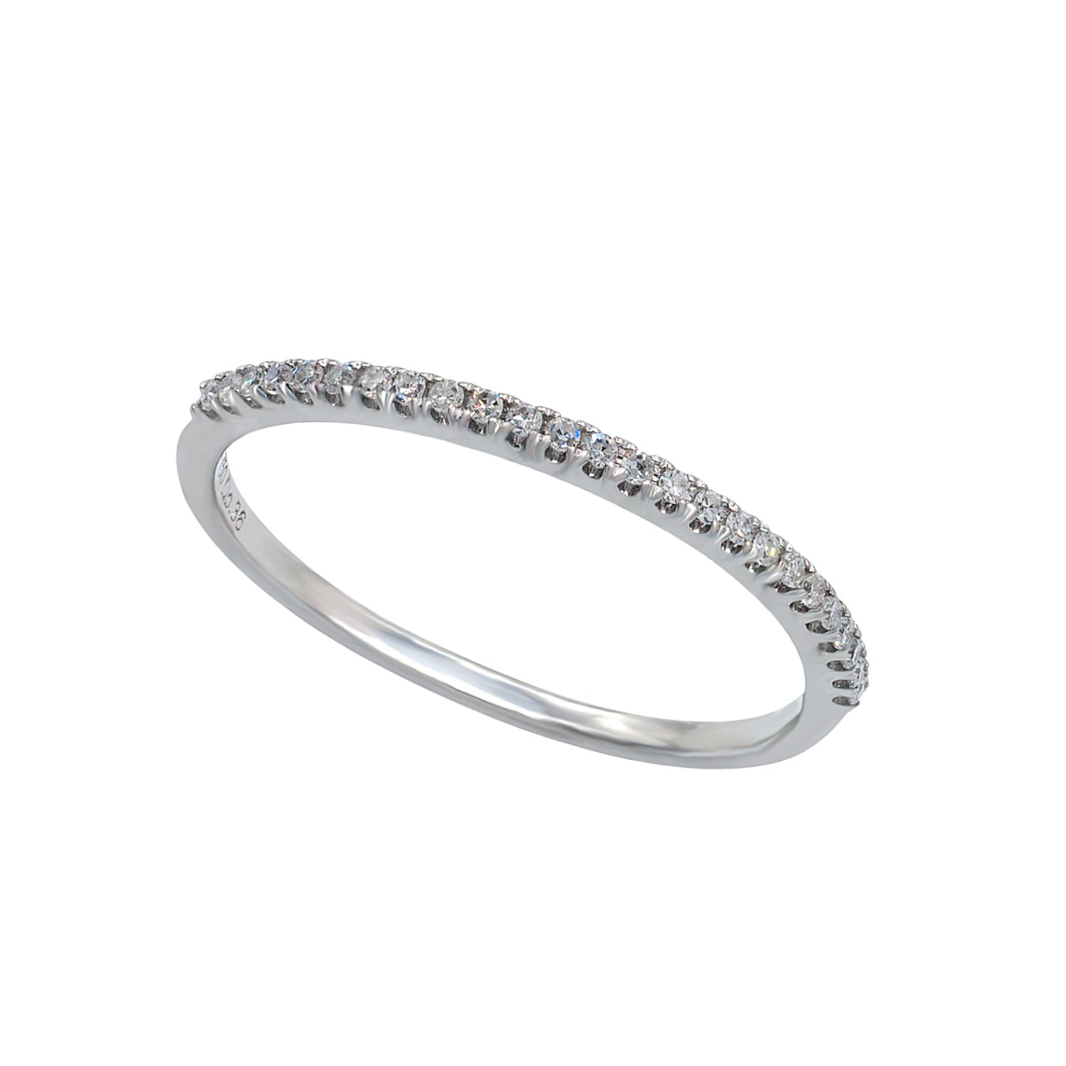 Half Diamond Ring Band