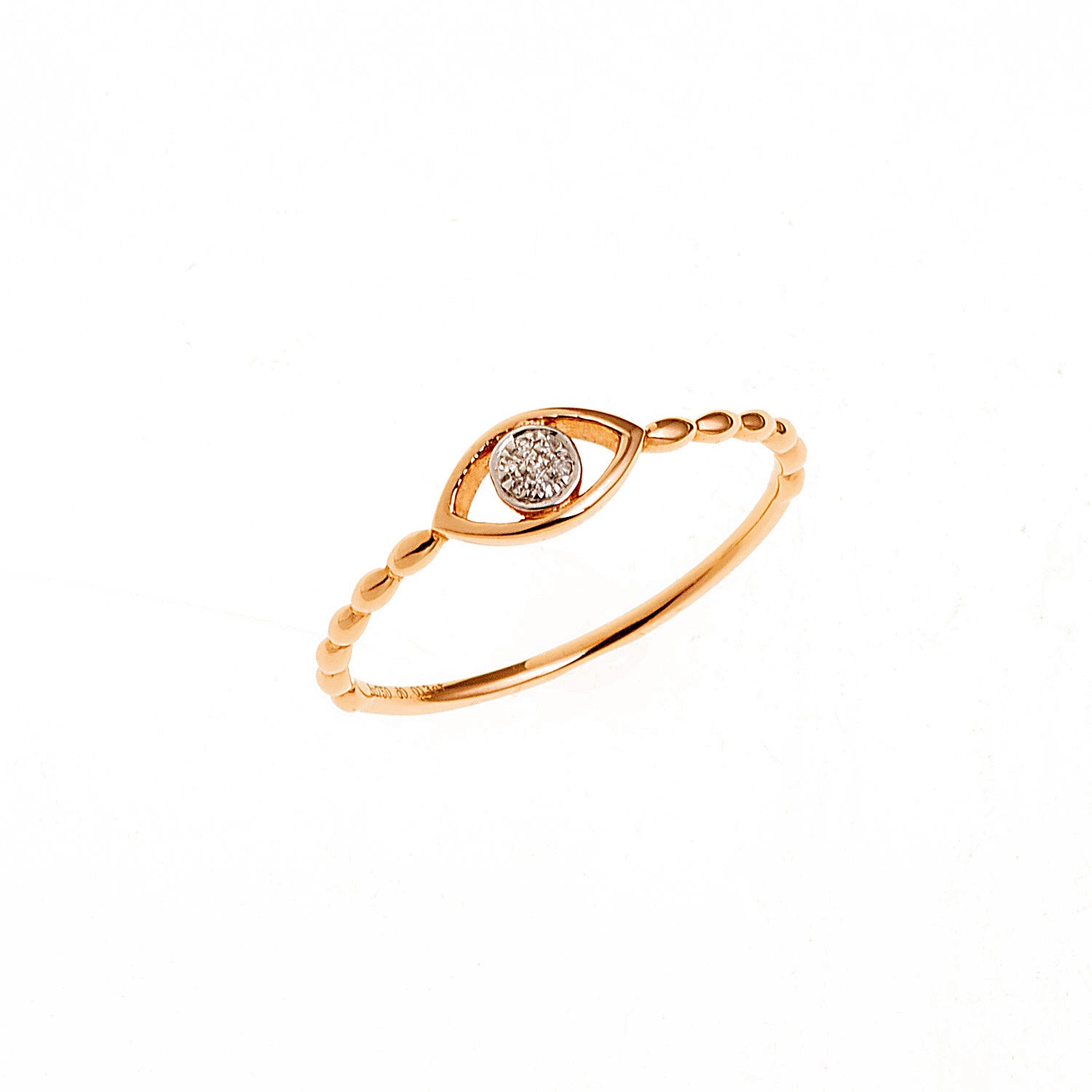 Diamond Evil Eye Ring