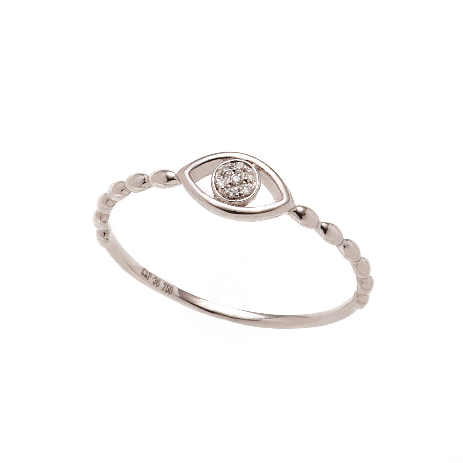 Diamond Evil Eye Ring