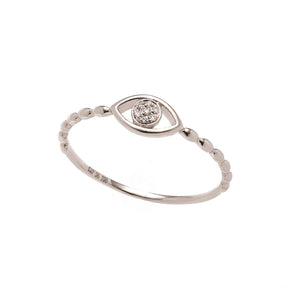 Diamond Evil Eye Ring